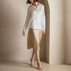 Jordyn - Women’s Sophisticated Button-Up Satin Top