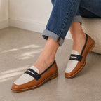 Julia - Women’s Vibrant Tricolor Slip-On Loafers