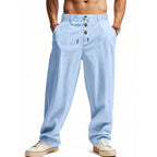 Kyle - Men's Drawstring Elastic Waist Relaxed Fit Pants