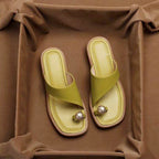 Lily - Women's Toe Ring Slide Flat Sandals