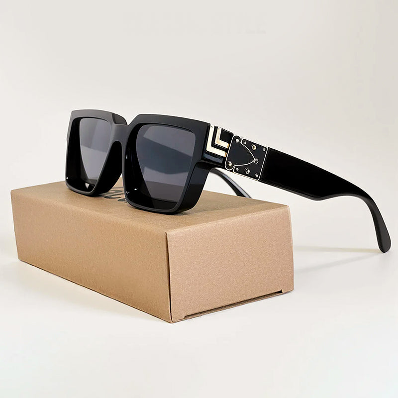 Aurex - Metallic Edge Square Sunglasses