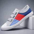 Logan - Men's Color Block Canvas Lace Up Casual Sneakers