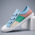 Logan - Men's Color Block Canvas Lace Up Casual Sneakers