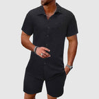 Logan - Men's Textured Matching Duo Set