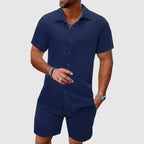 Logan - Men's Textured Matching Duo Set