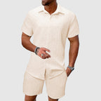 Logan - Men's Textured Matching Duo Set