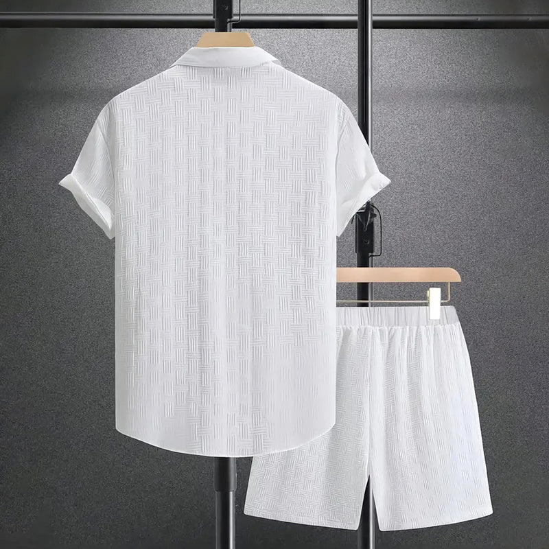 Logan - Men's Textured Matching Duo Set