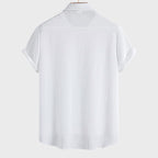 Logan - Men's Textured Short Sleeve Shirt And Shorts Set