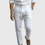 Luca - Men's Tailored Slim Fit Linen Pants