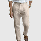 Luca - Men's Tailored Slim Fit Linen Pants
