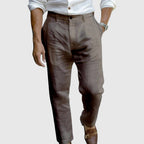 Luca - Men's Tailored Slim Fit Linen Pants