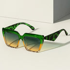 Lunaro - Bold Angular Panther Frame Sunglasses