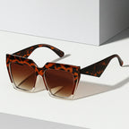 Lunaro - Bold Angular Panther Frame Sunglasses