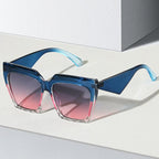Lunaro - Bold Angular Panther Frame Sunglasses