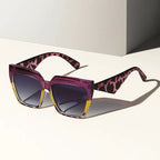 Lunaro - Bold Angular Panther Frame Sunglasses