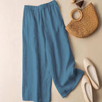 Lydia - Boho Embroidered Wide-Leg Drawstring Pants