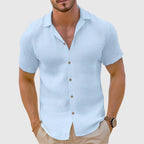 Marco - Men's Lightweight Short Sleeve Button-Up Shirt