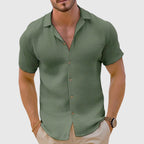 Marco - Men's Lightweight Short Sleeve Button-Up Shirt
