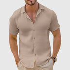 Marco - Men's Lightweight Short Sleeve Button-Up Shirt