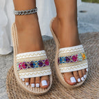 Marisol - Women’s Woven Comfort Flat Slides