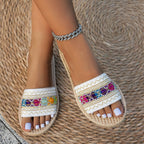 Marisol - Women’s Woven Comfort Flat Slides
