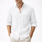 Michael - Men's Relaxed Fit Linen Button Down Shirt