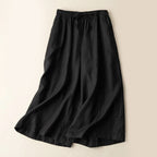 Millie - Linen Wide-Leg Pants with Drawstring Waist