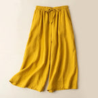 Millie - Linen Wide-Leg Pants with Drawstring Waist