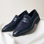 Nathan - Men's Classic Penny Slip On Dress Loafers