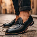 Oliver - Men’s Classic Dress Loafers with Metal Detail