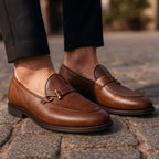 Oliver - Men’s Classic Dress Loafers with Metal Detail