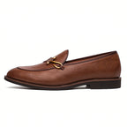 Oliver - Men’s Classic Dress Loafers with Metal Detail
