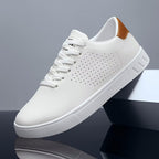 Owen - Men's Minimalist Perforated Low-Top Sneakers