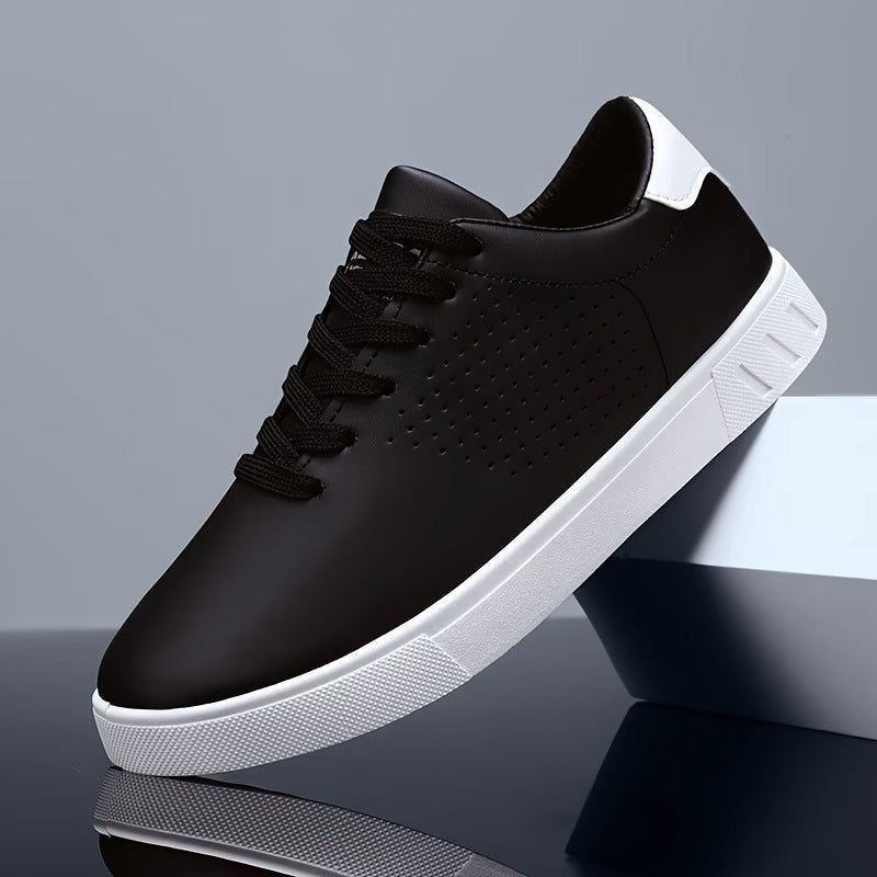 Owen - Men's Minimalist Perforated Low-Top Sneakers