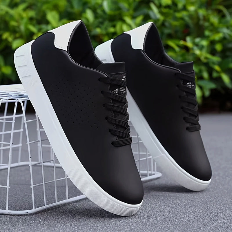 Owen - Men's Minimalist Perforated Low-Top Sneakers