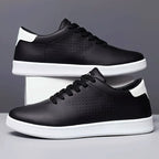 Owen - Men's Minimalist Perforated Low-Top Sneakers