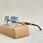 Prism Edge - Rimless Square Gradient Lens Sunglasses