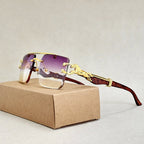 Prism Edge - Rimless Square Gradient Lens Sunglasses