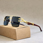 Prism Edge - Rimless Square Gradient Lens Sunglasses