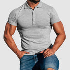 Raymond - Slim Fit Polo T-Shirt with Button Placket