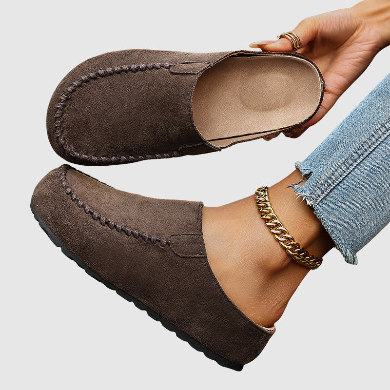 Sierra - Women’s Suede Mule Loafers