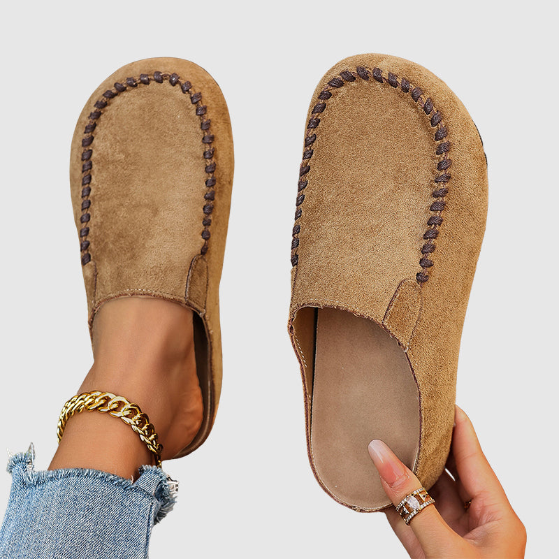 Sierra - Women’s Suede Mule Loafers