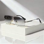 Solstice - Rimless Gradient Lens Statement Sunglasses