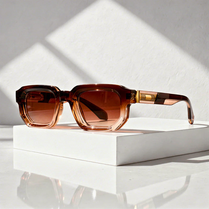 Sorell - Bold Thick Square Frame Sunglasses