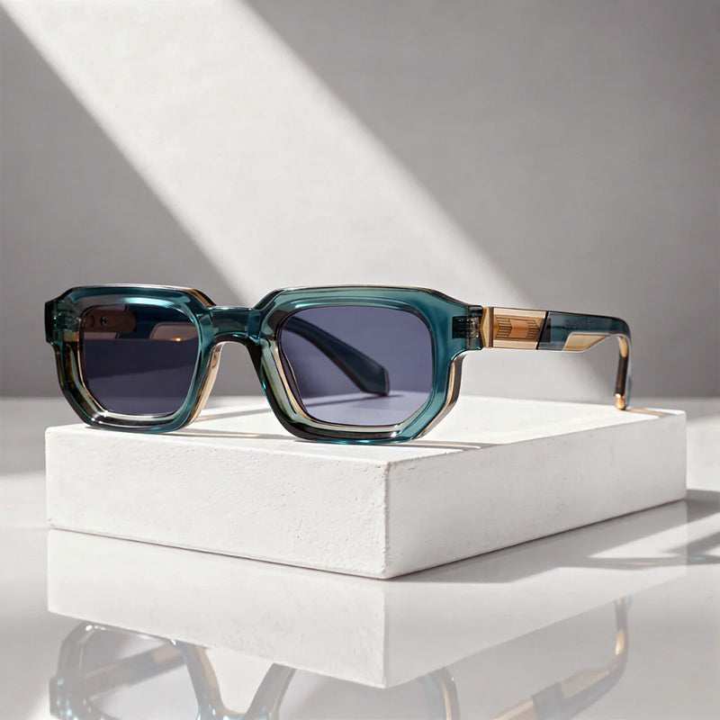 Sorell - Bold Thick Square Frame Sunglasses