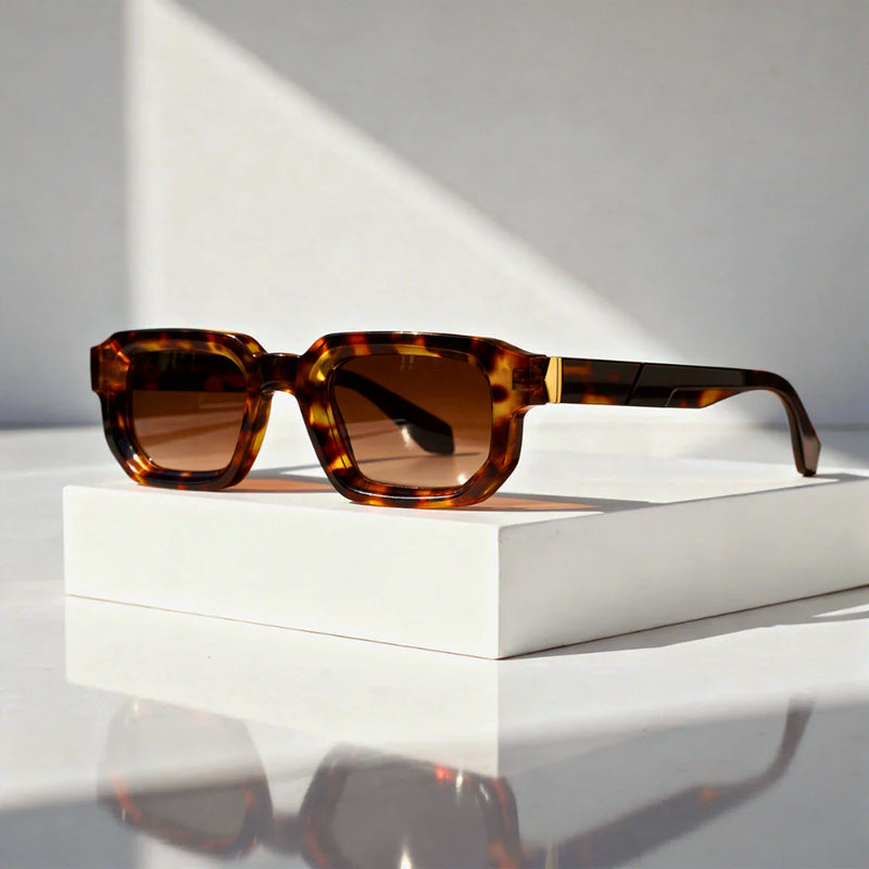 Sorell - Bold Thick Square Frame Sunglasses