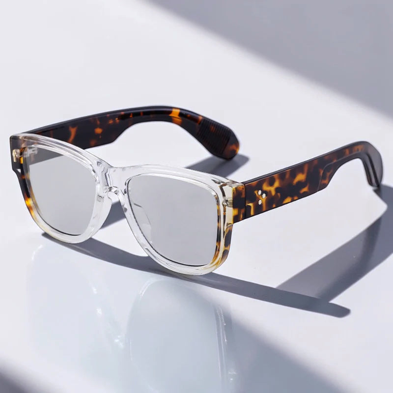 Sorell - Classic Square Frame Sunglasses with Temple Accents