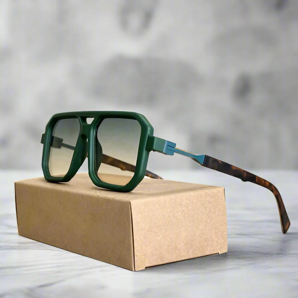 Tyrix - Bold Gradient Lens Square Eyewear