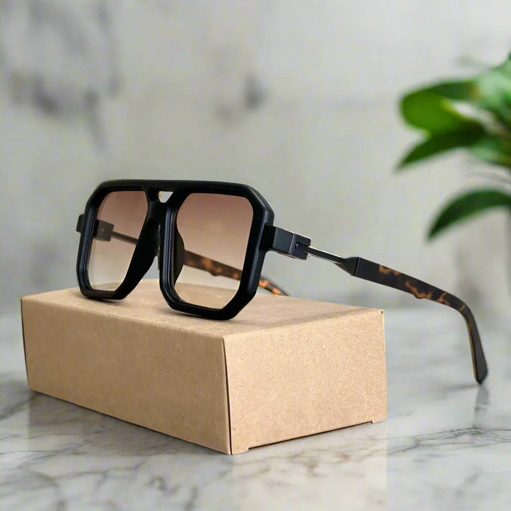 Tyrix - Bold Gradient Lens Square Eyewear