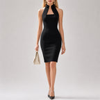 Valerie - Women’s Halter Neck Bodycon Mini Dress